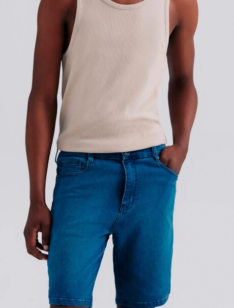 BERMUDA DE JEANS AZUL