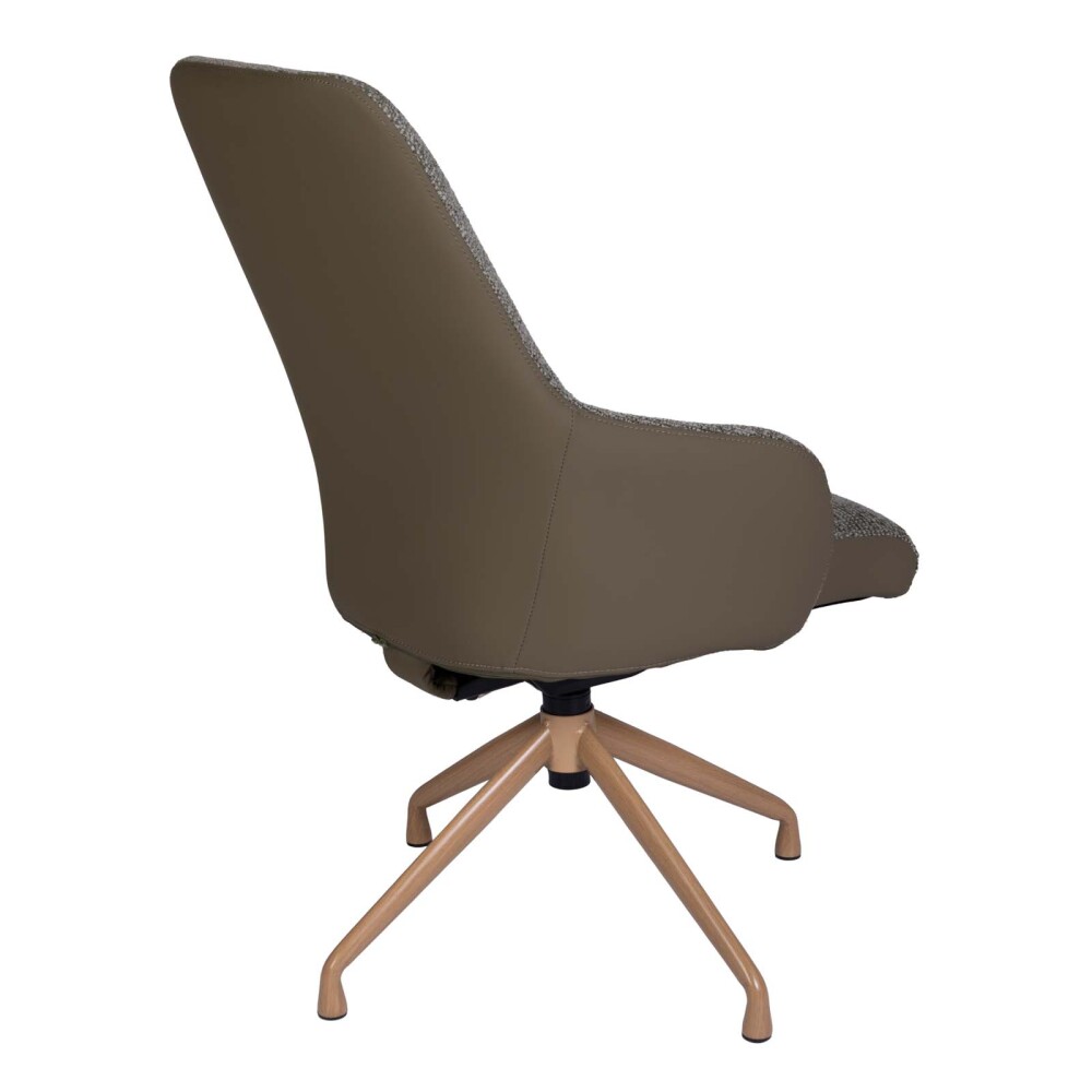 SILLA DE OFICINA GERENCIAL TELA-Y-METAL VERDE MINERVA