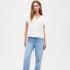 V-FLUTTER SLV EYELET YOKE TOP NEW OFF WHITE OPT1
