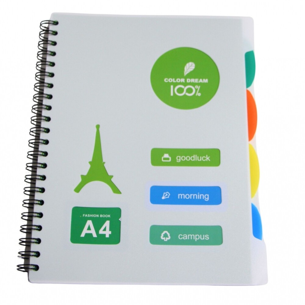 CUADERNO A4 12KPP TAMAÑO 21,4X29,4 COLOR VERDE