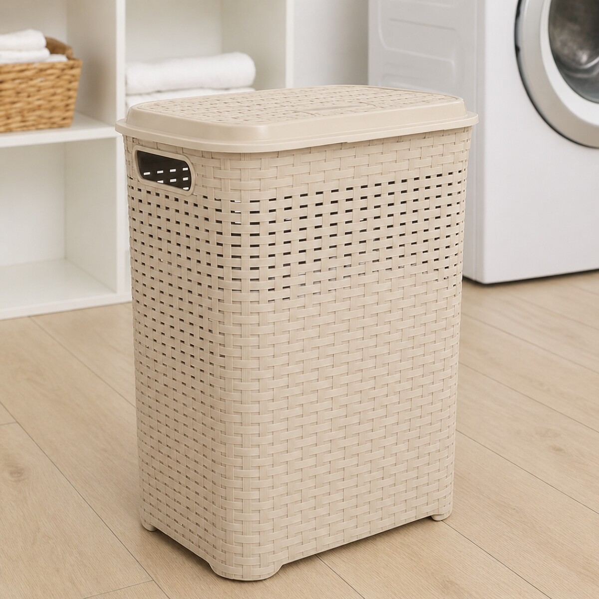 Cesto para ropa 45 lts - MARRON CLARO 