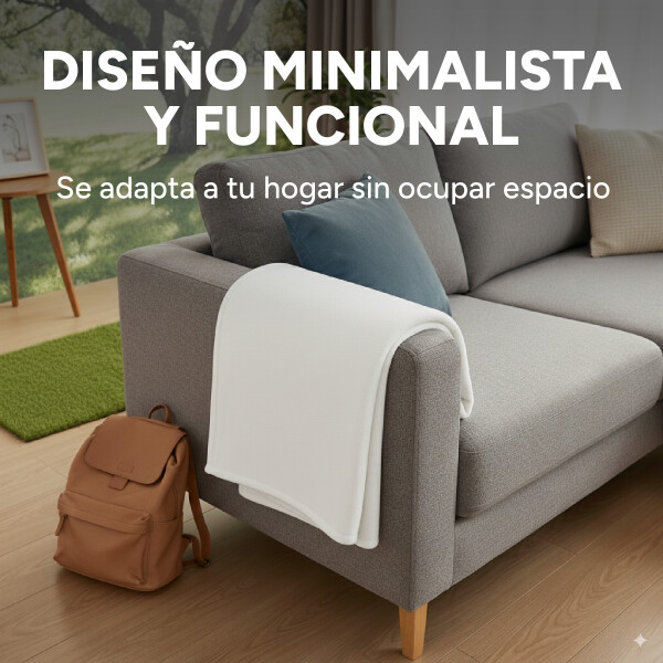 Manta Polar 1 Plaza 180x130Cm Polyester Suave Compacta Color Blanco