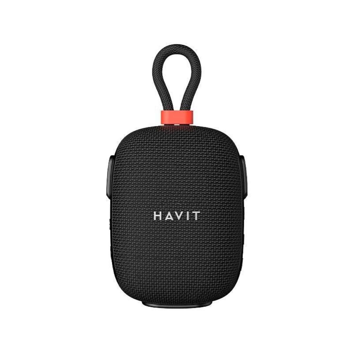 Parlante Bluetooth portátil Havit con soporte para bici, luces RGB e IPX7 Negro - SK929BT 