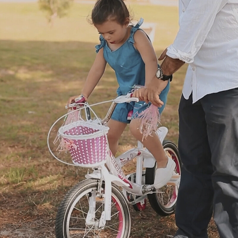 Bicicleta Bebesit Queen rodado 20" con canasto y parrilla Rosa