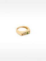 Anillo Con Cristales Multicolor multicolor