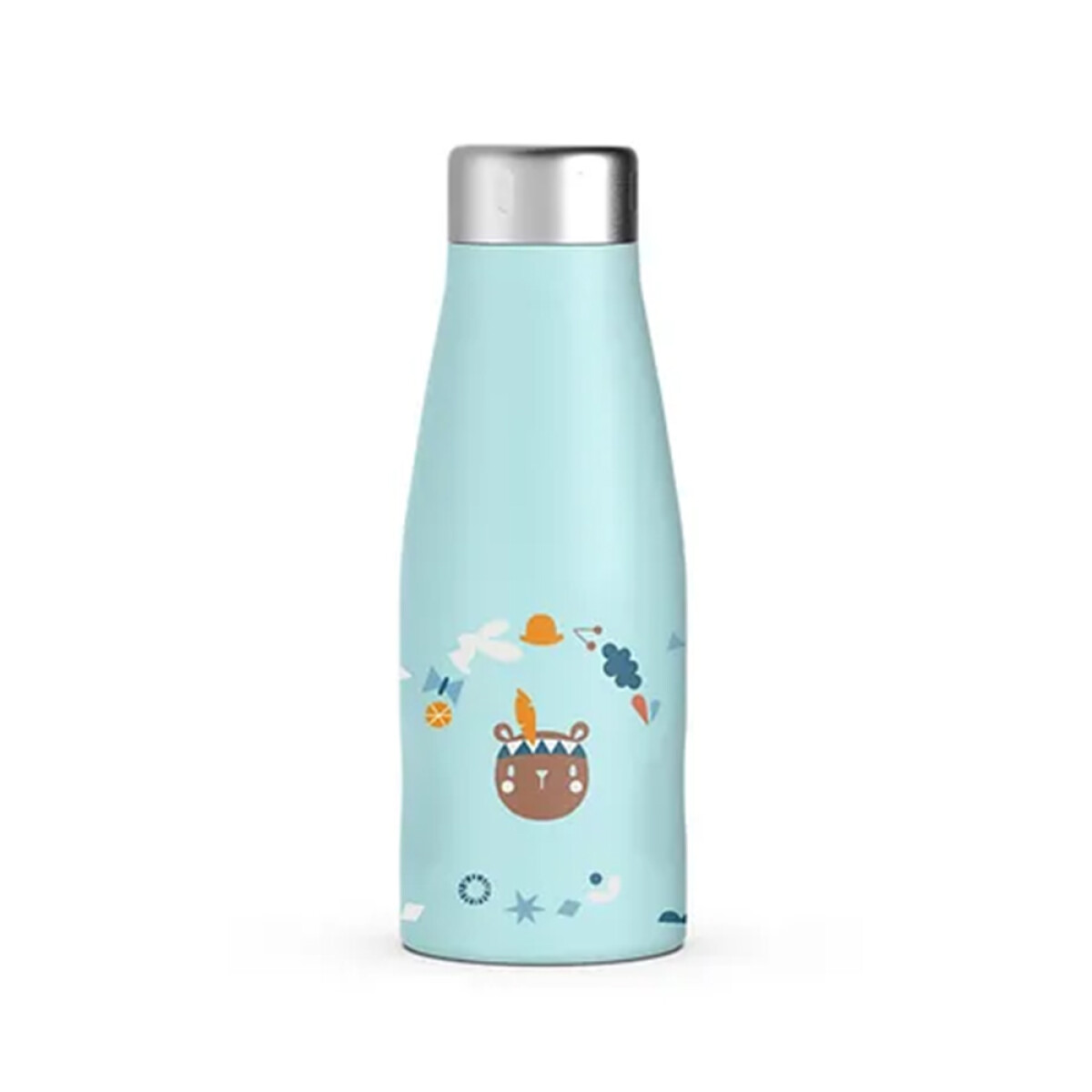 Botella Térmica Infantil en Acero Inox 350Ml Forest Suavinex - Azul 