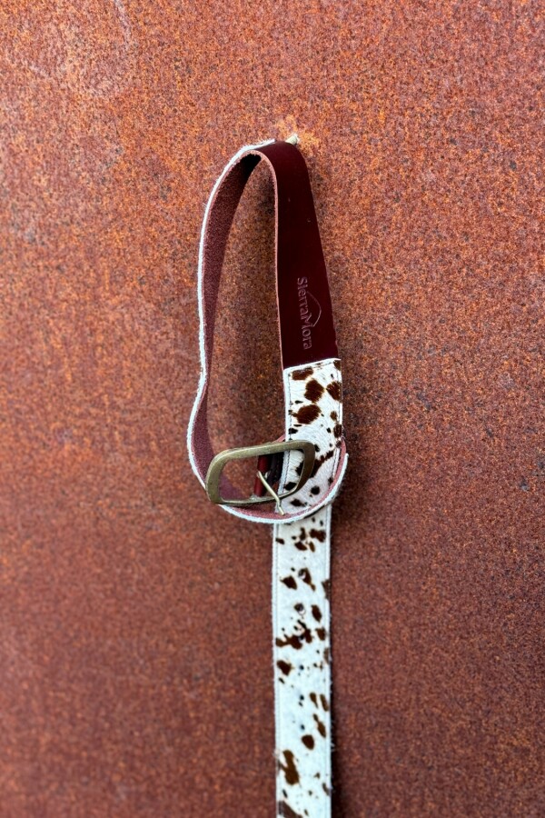 Cowhide Belt Print / Dorado