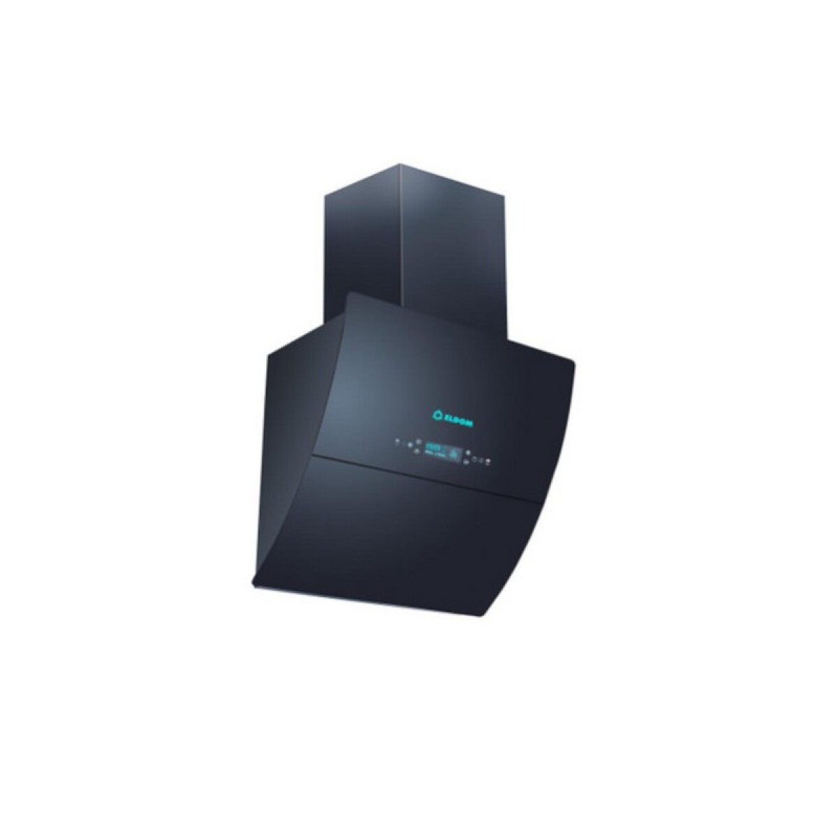 CAMPANA ELDOM 60cm VIDRIO CURVO, NEGRA 840 M3/H DIGITAL 