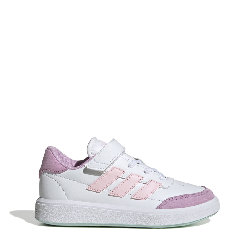 Championes de Niños Adidas Court Block Blanco - Rosado - Lila