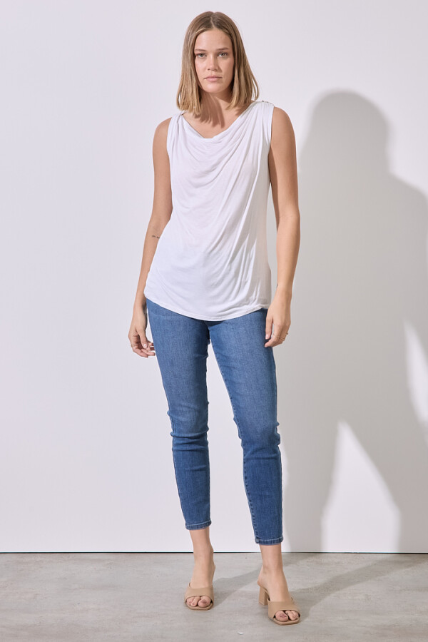 Musculosa Escote Volcado CRUDO