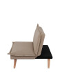 Sofá Cama Click Clack, 2 Cuerpos Nero Beige