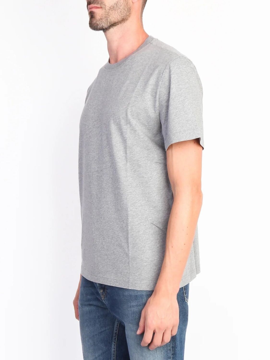 Remera de algod n estampada en la espalda Golden Goose Gris
