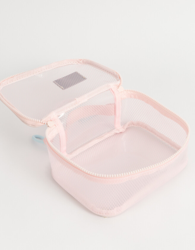 Porta Cosméticos Estampados Portacosméticos De Mesh - Rosa Viejo