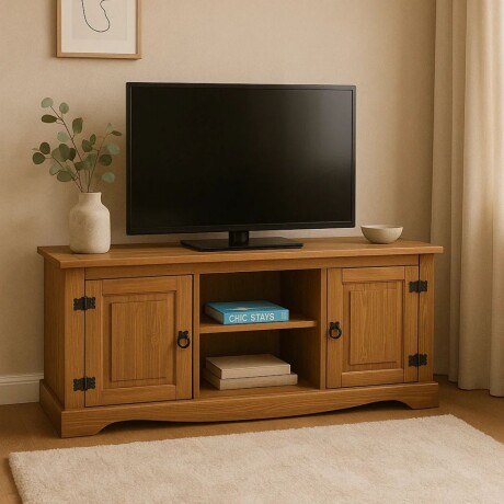 Promo Rack de TV + Paneleros Linea Naturale - Roble Promo Rack de TV + Paneleros Linea Naturale - Roble