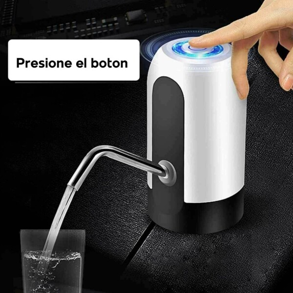 Dispensador De Agua Bidon Bomba De Agua Eléctrica Automatico Color Variante Blanco