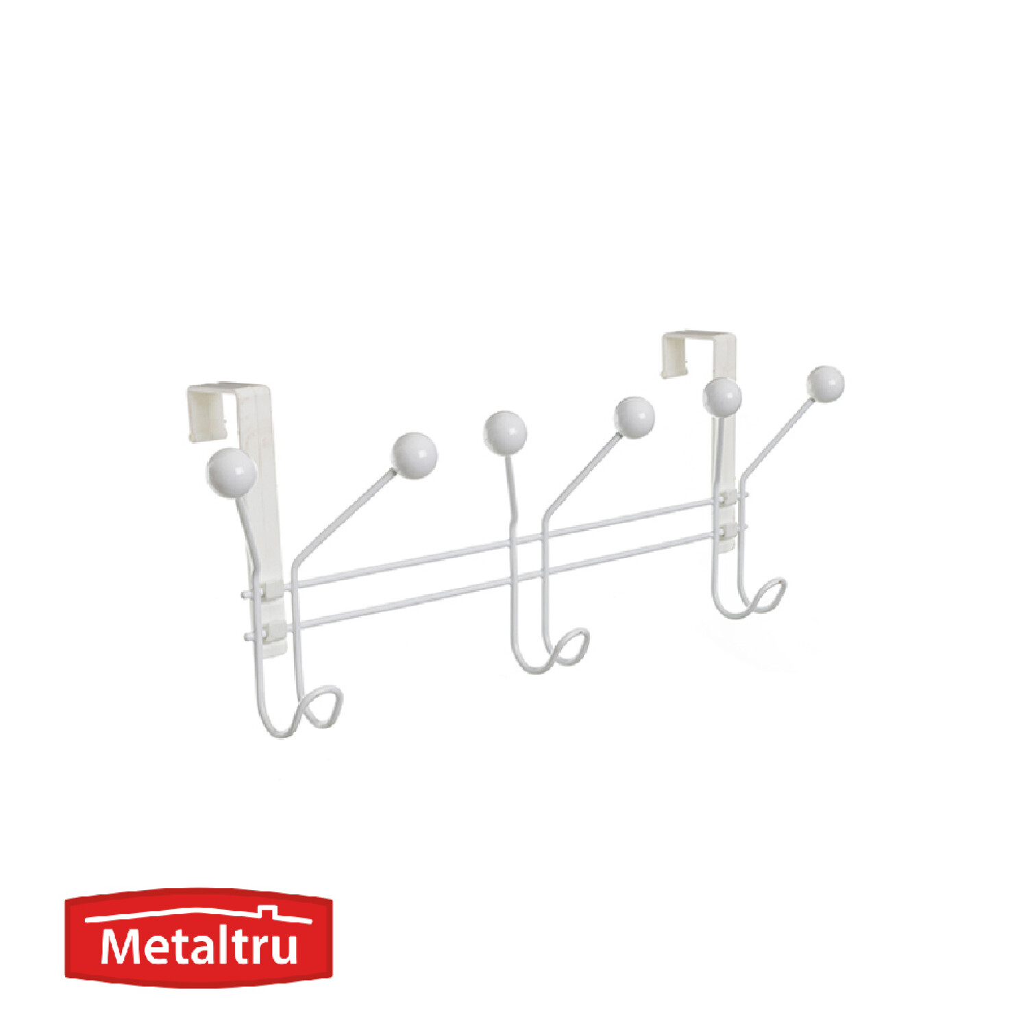Perchero 3 Ganchos Bco. 12252.1.1 Champagne Home Deco