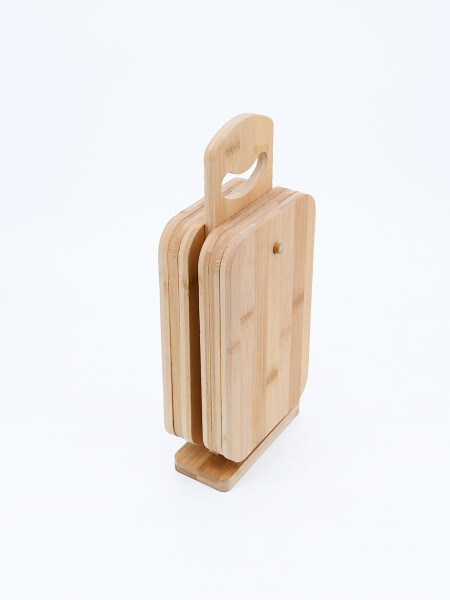 TABLAS CON SOPORTE SET X 6 MADERA