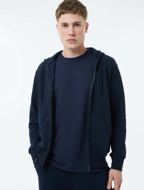 CAMPERA BÁSICA UNISSEX AZUL OSCURO