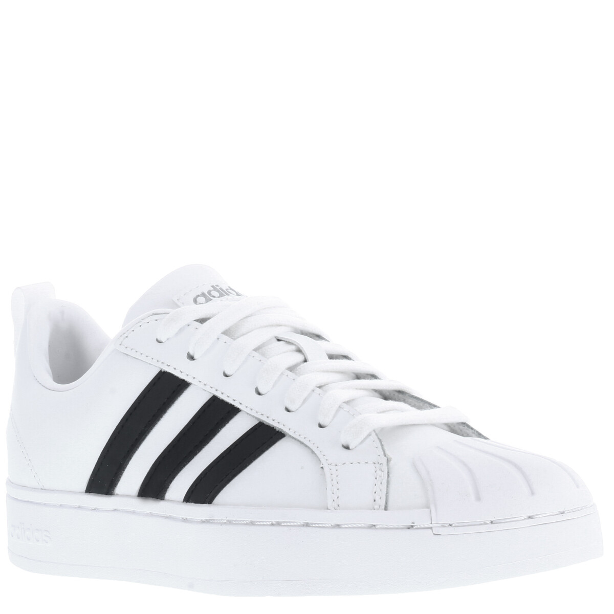 Championes de Hombre Adidas Court Low Streetcheck Cloudfoam - Blanco - Negro 