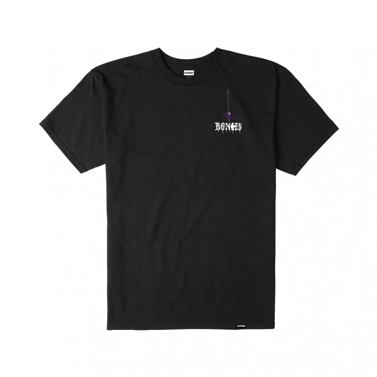 REMERA ETNIES X BONES - Black 