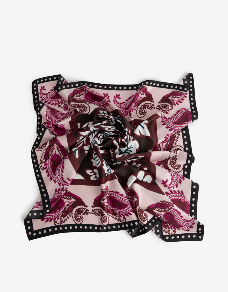 Pañuelos Raso Flores Pañuelo De Material Reciclado - Combinacion Multicolor