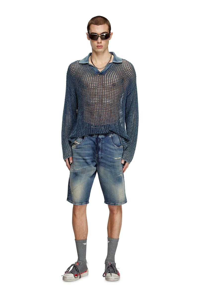 Short Para Hombre 2033 D-Krooley-Short Jogg Azul Marino