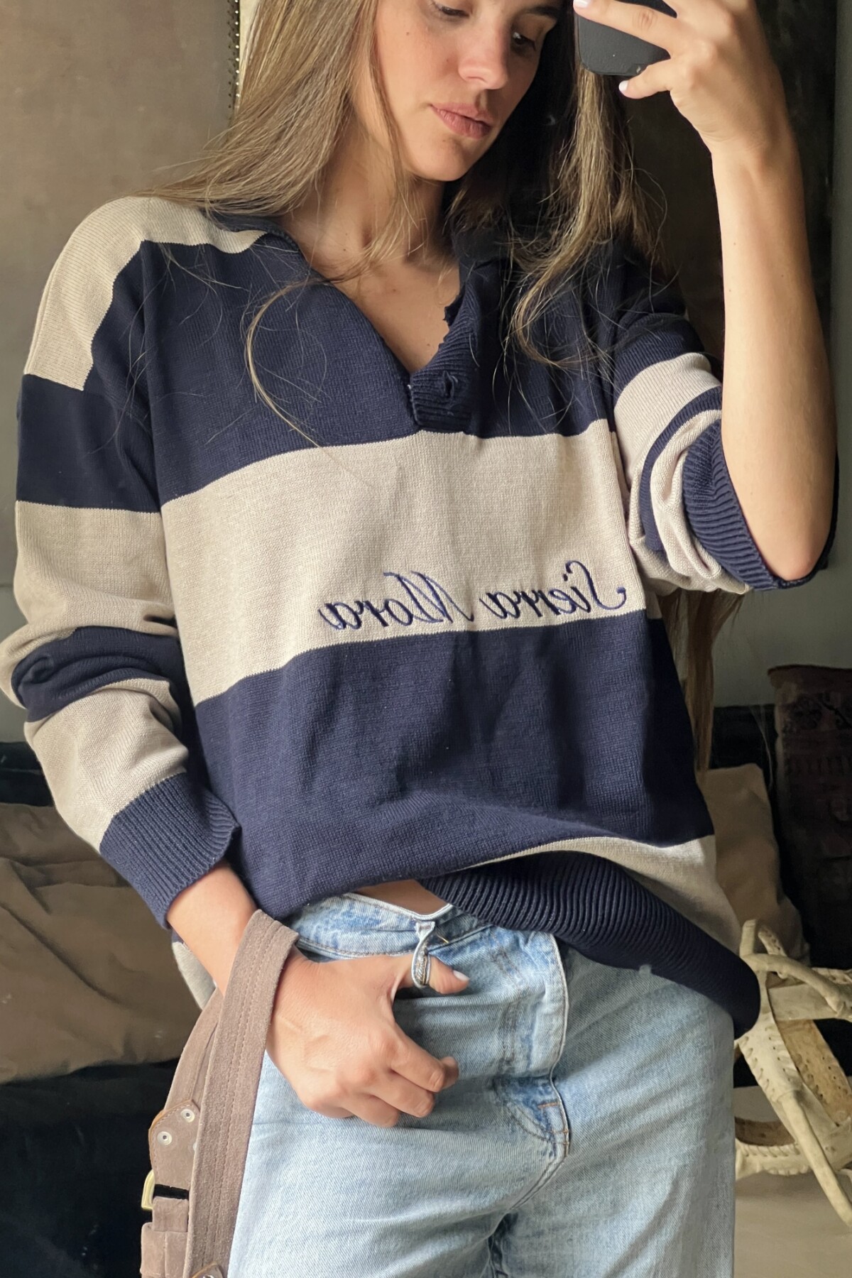 Heritage Sweater Azul / Crudo