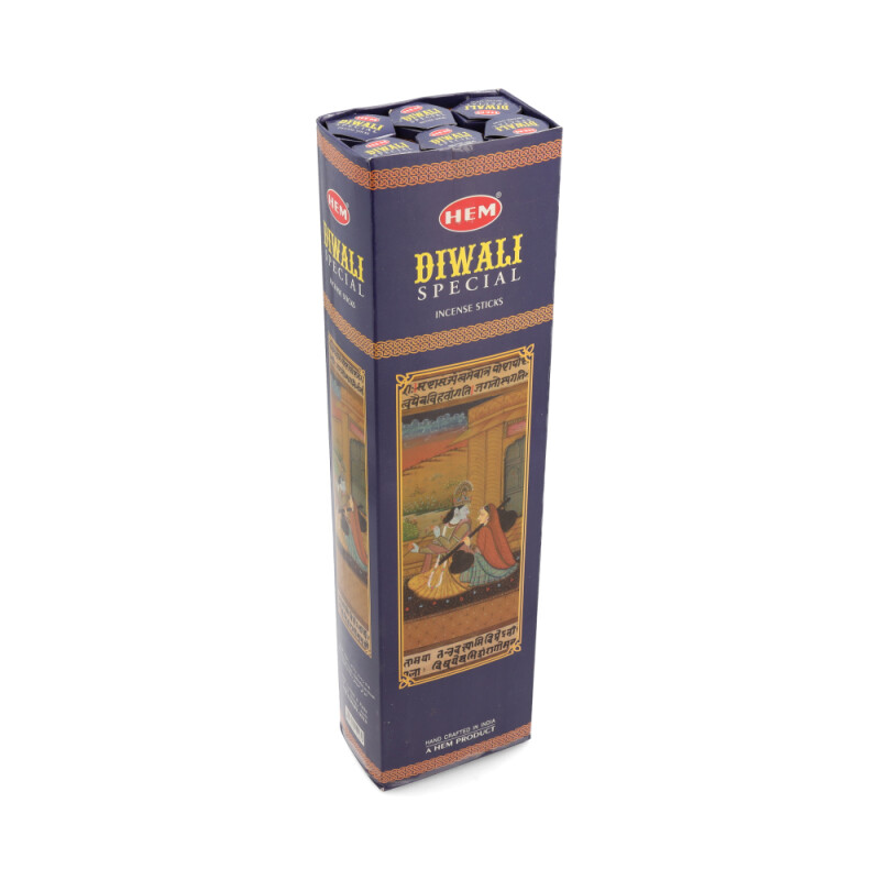 INCIENSO HEM HEXAGONAL LARGA CAJA X6 Diwali Especial