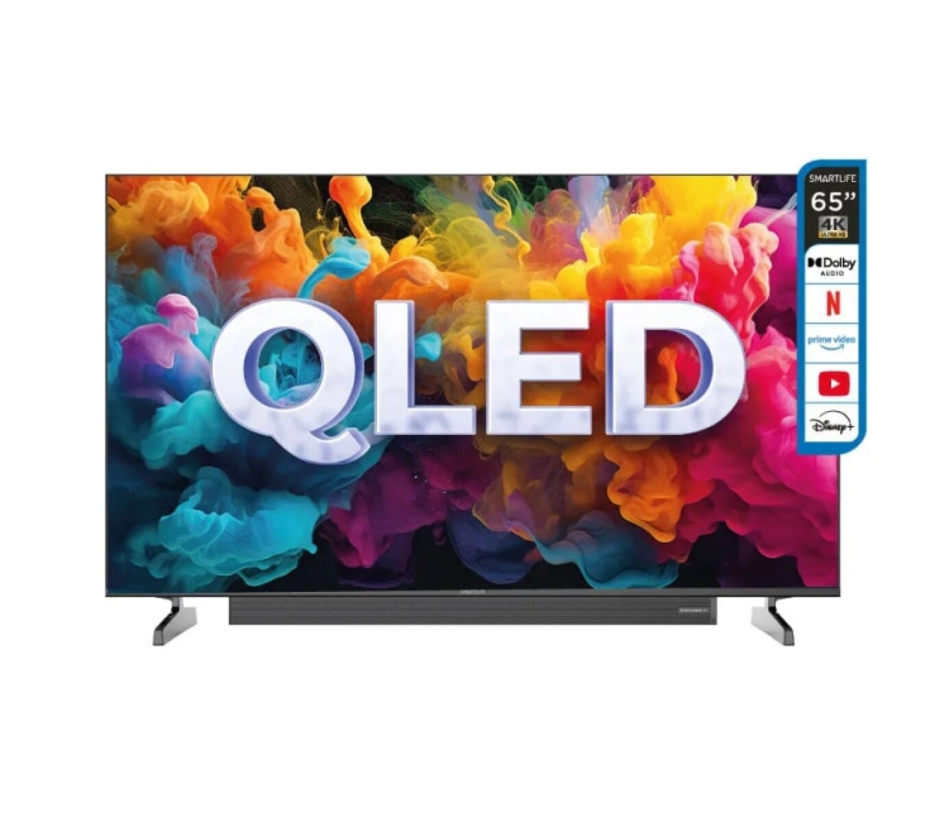 Tv Smart Smartlife 65" Qled Con Barra De Sonido 