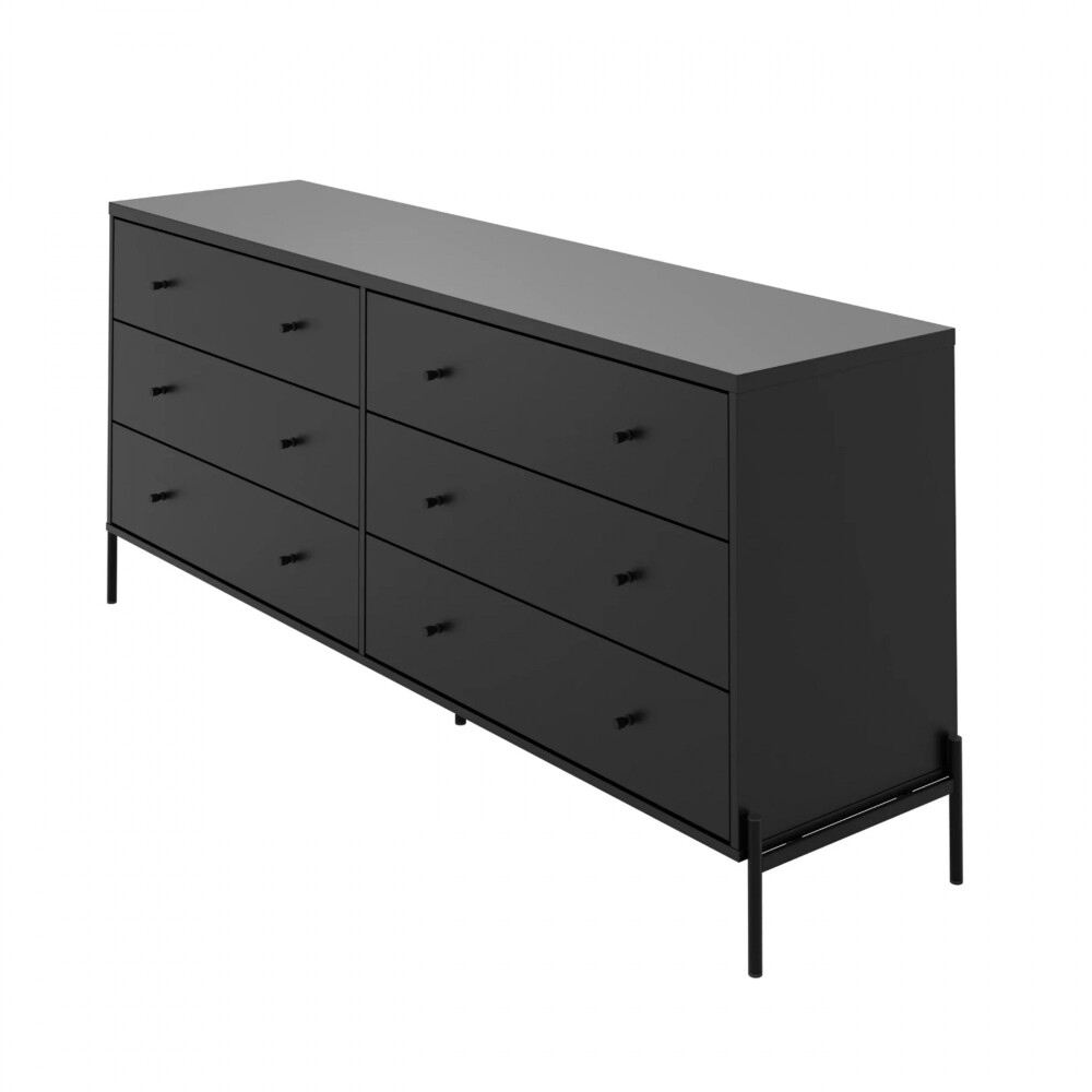 Cómoda Aparador Jasper 1.82 Negro Mate