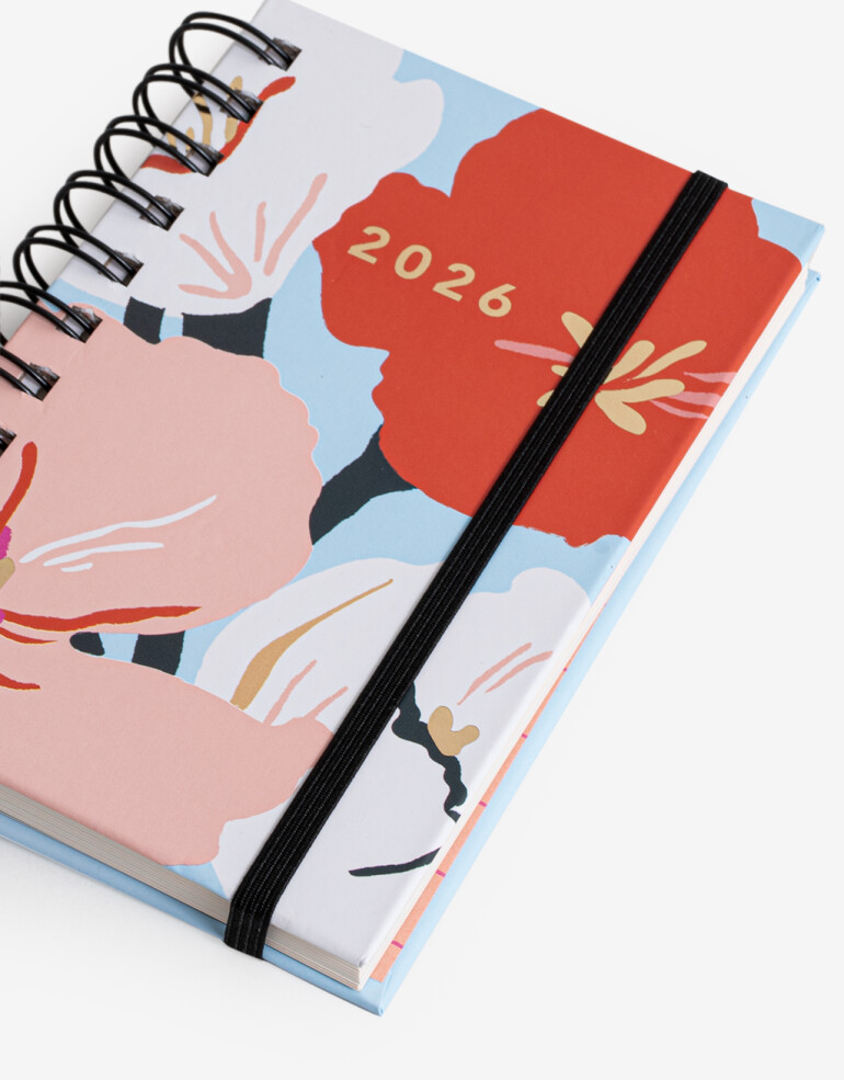 Agendas y Calendarios Agendas Agenda 2026 Travel Size Flores - Combinacion Multicolor