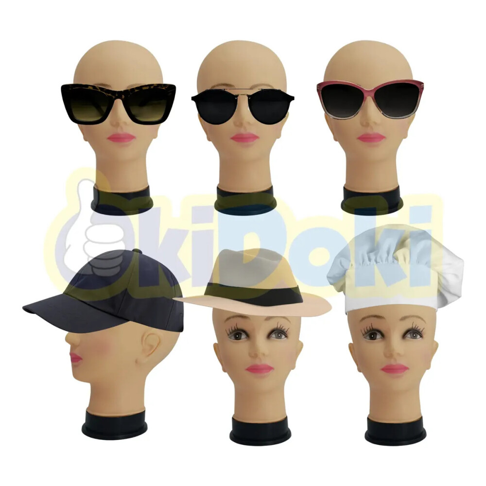 Cabeza De Maniquí, Exibicón Pelucas / gorras / lentes Cabeza De Maniquí, Exibicón Pelucas / gorras / lentes