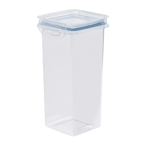 Recipiente Rectangular Alto Dos Broches 1,2 L CELESTE