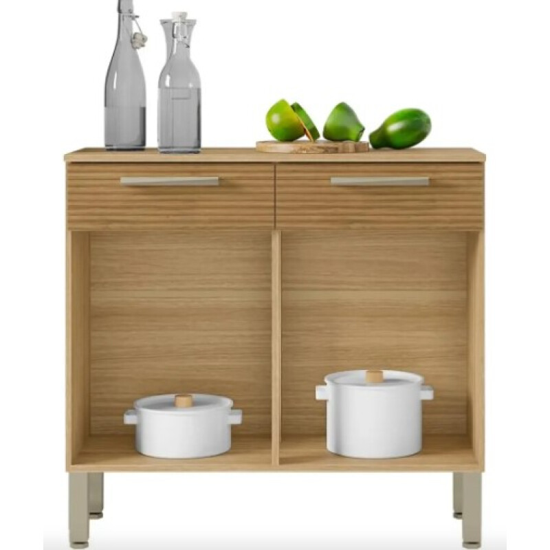Mueble Cocina Nala Freijó Supremo Ripado Kits Paraná Mueble Cocina Nala Freijó Supremo Ripado Kits Paraná