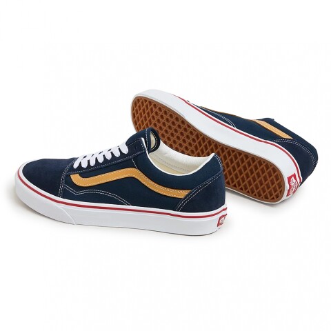 Championes Vans Old Skool Blue/white/yellow