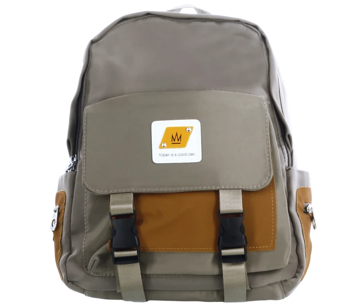 Mochila CAM con materiales combinados Grey