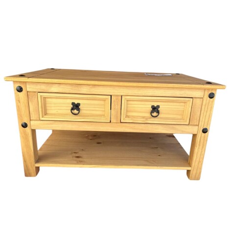 Mesa de Living Mex 2 Cajones Natural Mesa de Living Mex 2 Cajones Natural