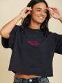T-SHIRT ERIKA RUSTY Negro