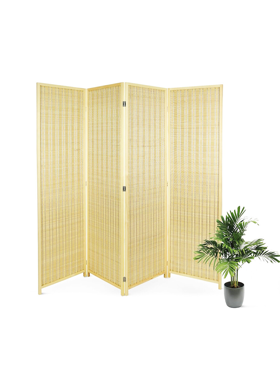 BIOMBO MADERA Y BAMBOO - BEIGE 