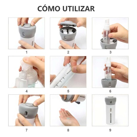Set Viaje Valija Rígida Grande + Neceser + Dispensador 4 Bot Rojo