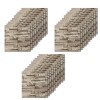 30 Placas Revestimiento Pared Autoadhesiva 70x77cm Promo X30 Piedra Oscura