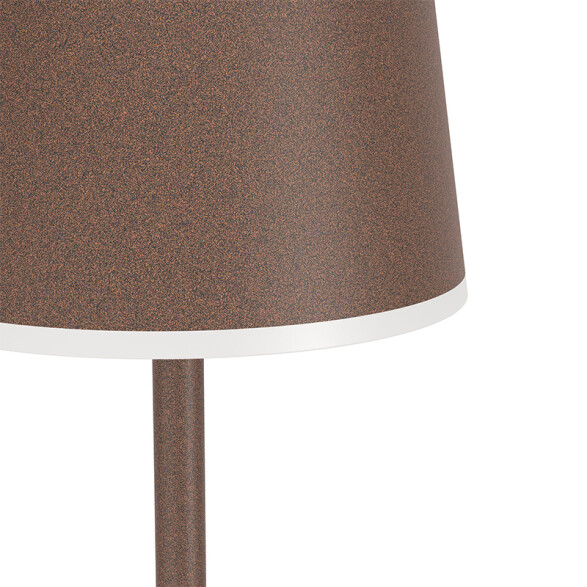 Lámpara de pie LED inalámbrica 1400mm gris IP54 EG1080