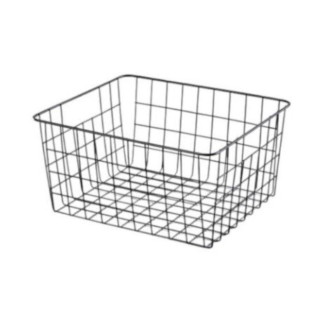 Canasto 32X28X16Cms Acero Negro