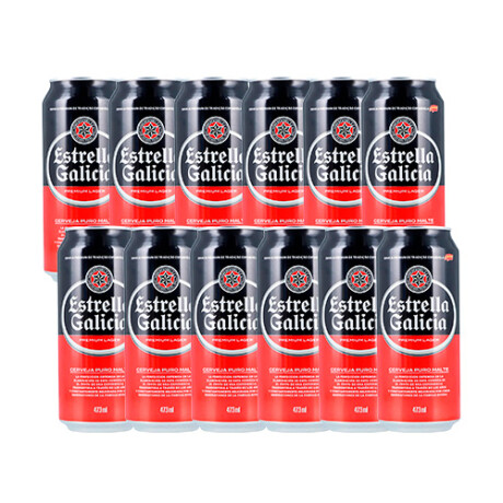 Cerveza Estrella Galicia Lata 473ML X 12 001