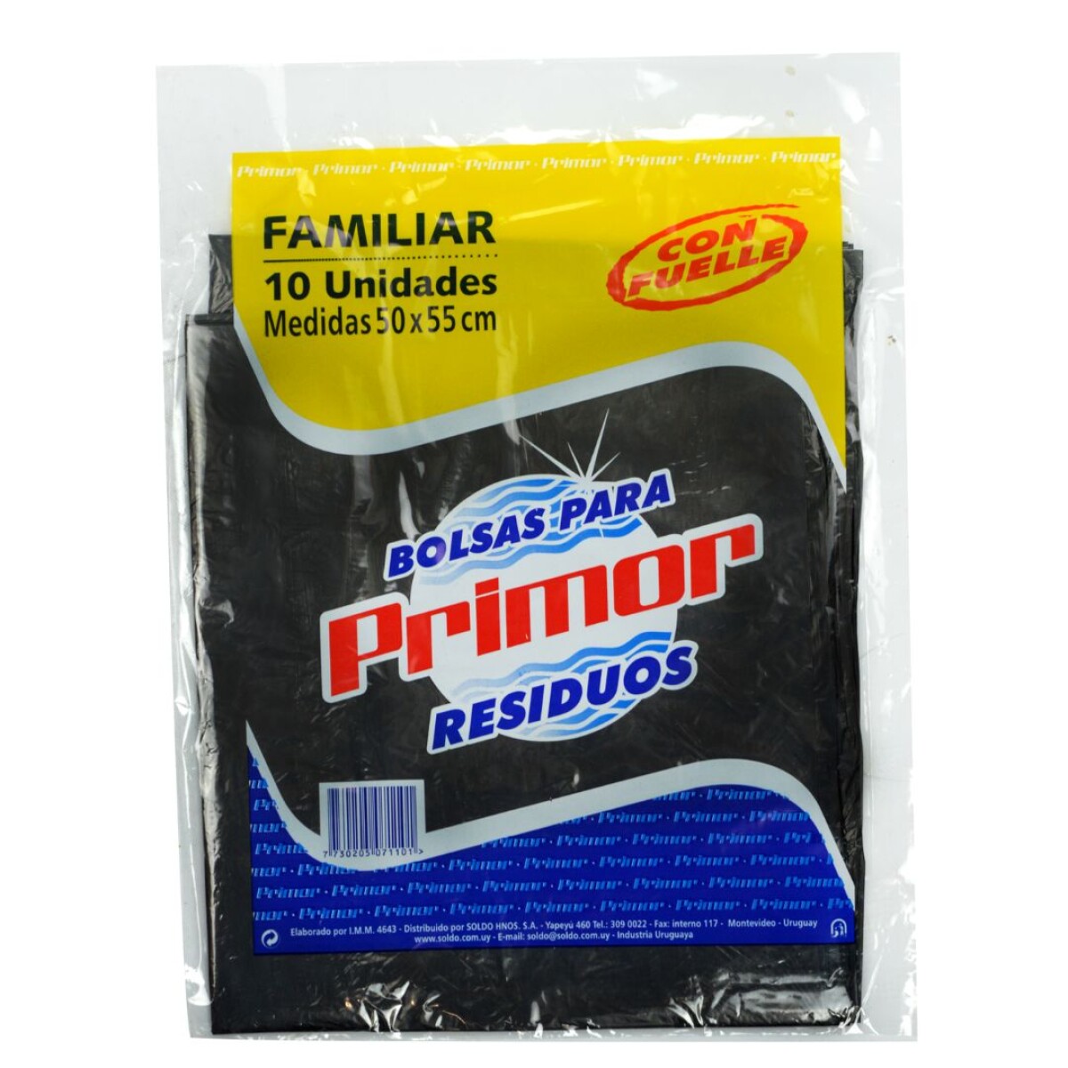 BOLSA DE RESIDUOS NEGRA FAMILIAR 50X55 PRIMOR 