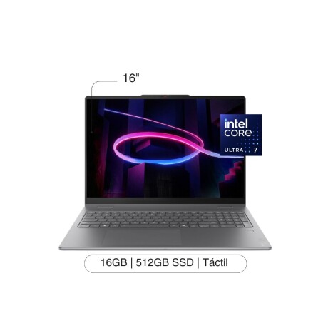 Notebook LENOVO Yoga 7I 2 En 1 16' 2K Touch 512B / 16GB RAM Intel Core Ultra 7 355 W11 - Luna Gray Notebook LENOVO Yoga 7I 2 En 1 16' 2K Touch 512B / 16GB RAM Intel Core Ultra 7 355 W11 - Luna Gray