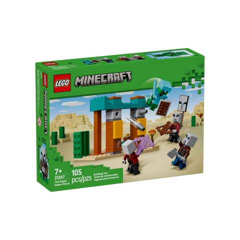 Bloques para armar Lego Minecraft Patrullaje Desierto de los Illagers 105 Pcs 7+ Bloques Para Armar Lego Minecraft Patrullaje Desierto De Los Illagers 105 Pcs 7+