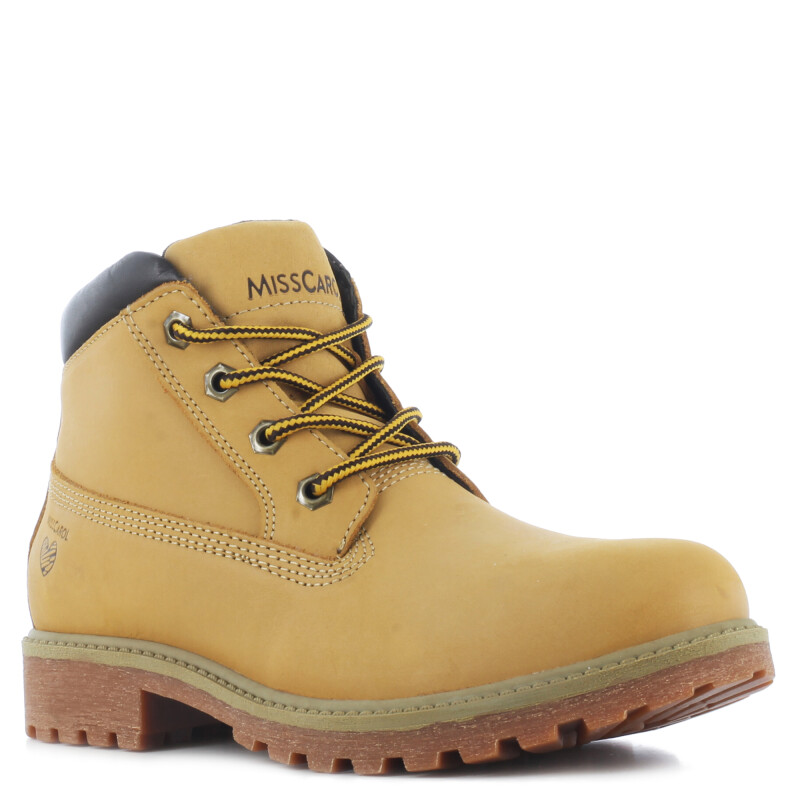 Bota de Mujer Miss Carol Acordonado Tan