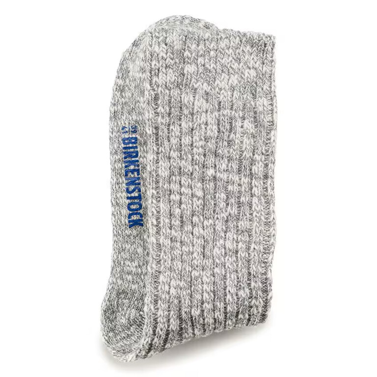 Medias Cotton Slub Gray White