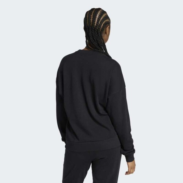 Buzo Adidas Essentials Big Linear French Terry Negro